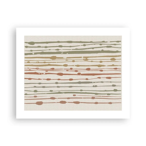 Affiche - Poster - Notation musicale des couleurs - 50x40 cm