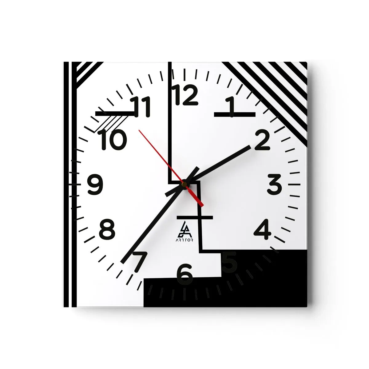 Horloge murale - Pendule murale - Juste un baiser - 30x30 cm