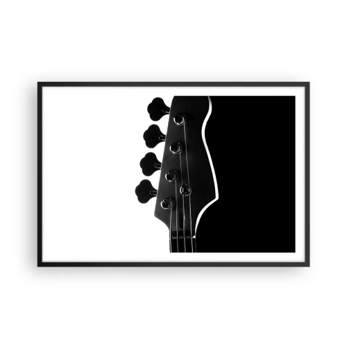 Affiche dans un cadre noir - Poster - Silence de roche - 91x61 cm