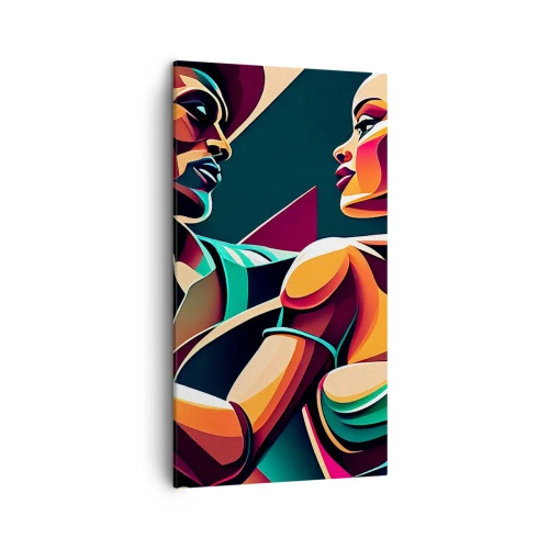 Impression sur toile - Image sur toile - Au rythme du coeur - 45x80 cm