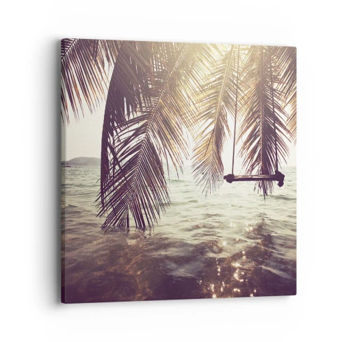 Impression sur toile - Image sur toile - Vous pouvez vous balancer dans les nuages à volonté - 40x40 cm