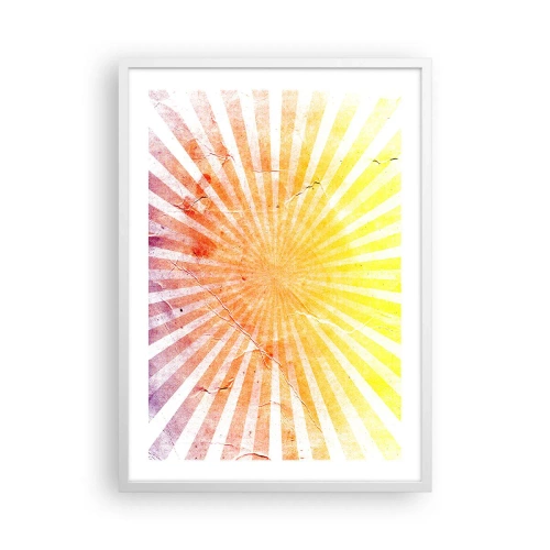 Affiche dans un cadre blanc - Poster - Levant et couchant - 50x70 cm