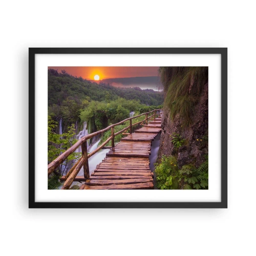 Affiche dans un cadre noir - Poster - La beauté au-delà de la croyance - 50x40 cm