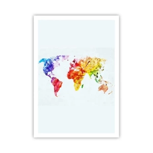 Affiche - Poster - Toutes les couleurs du monde - 70x100 cm