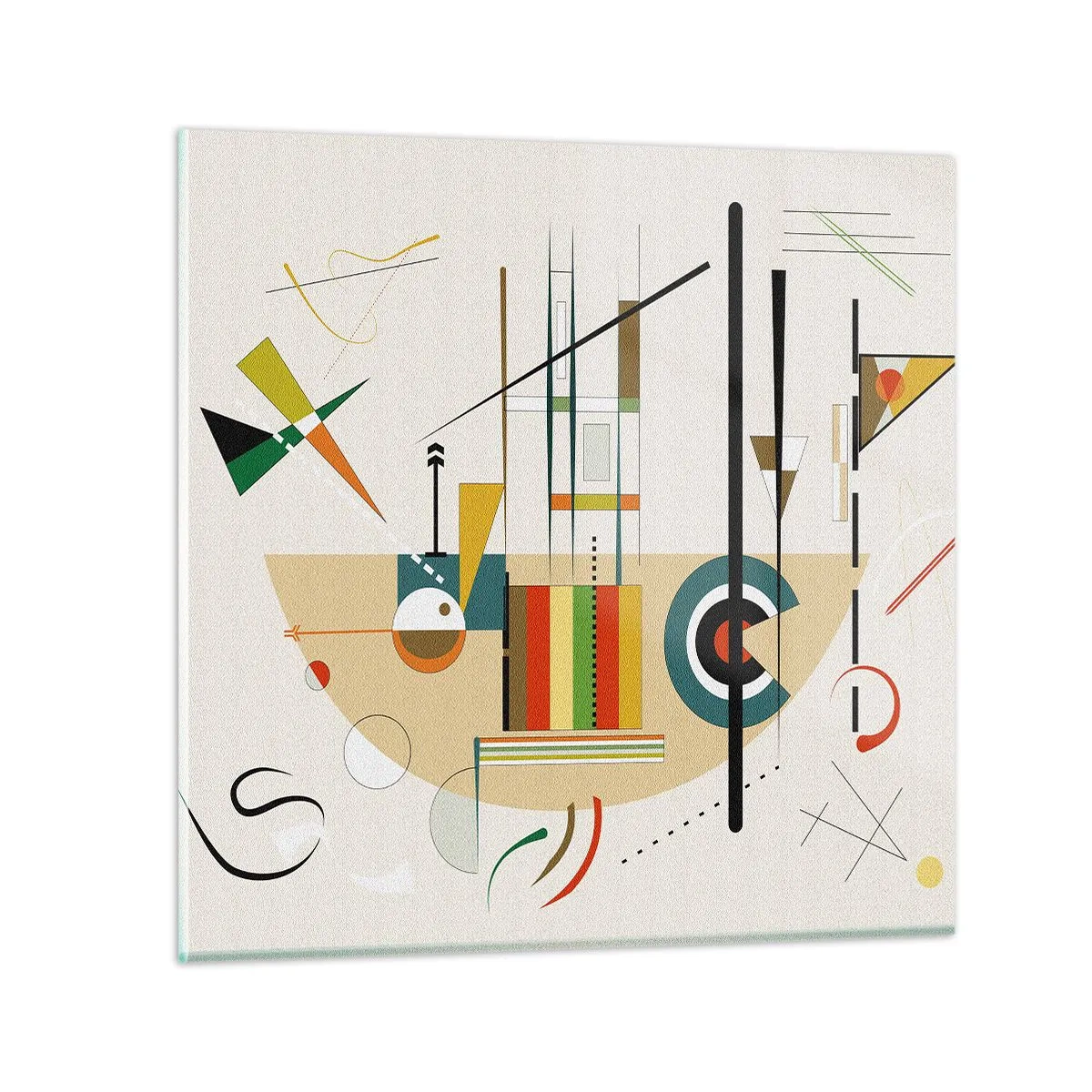 Impression sur verre - Image sur verre - Et le monde s’amuse - 40x40 cm
