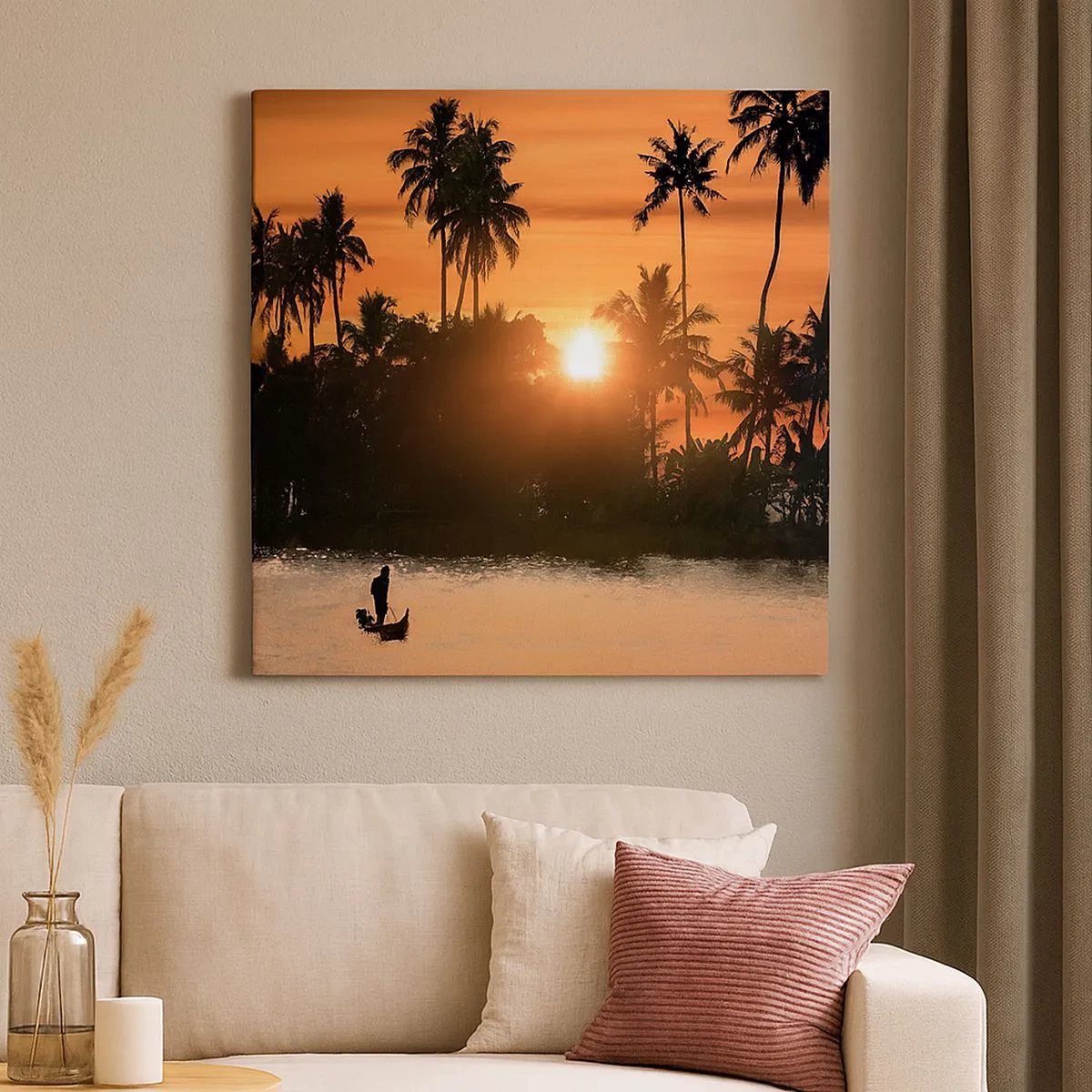 Impression sur toile - Image sur toile - Il est temps de se détendre - 30x30 cm