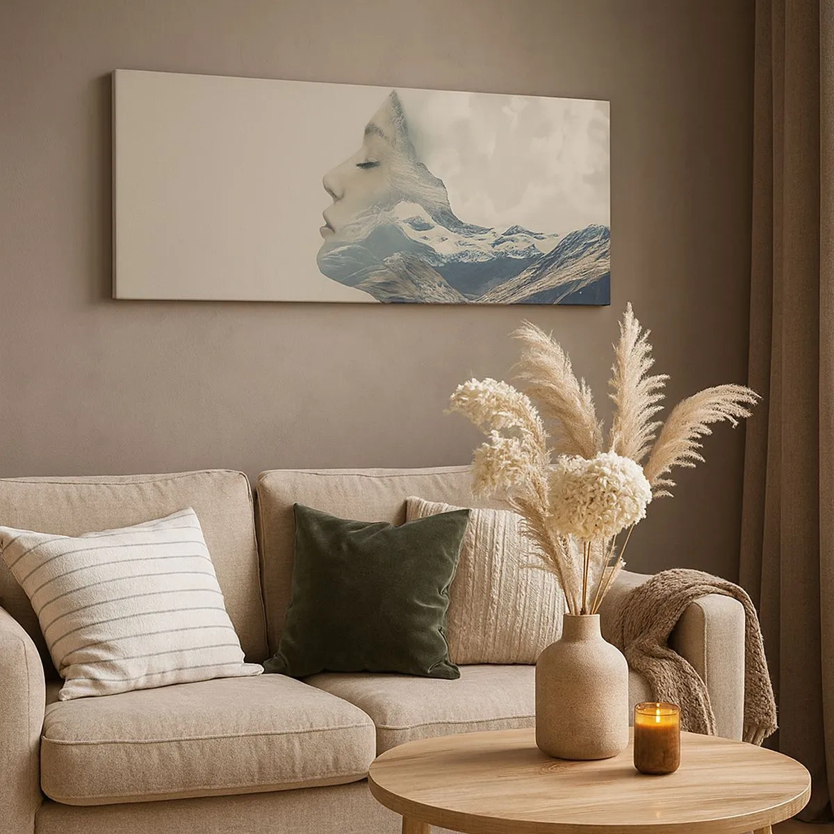 Impression sur toile - Image sur toile - La beauté des éléments - 100x40 cm