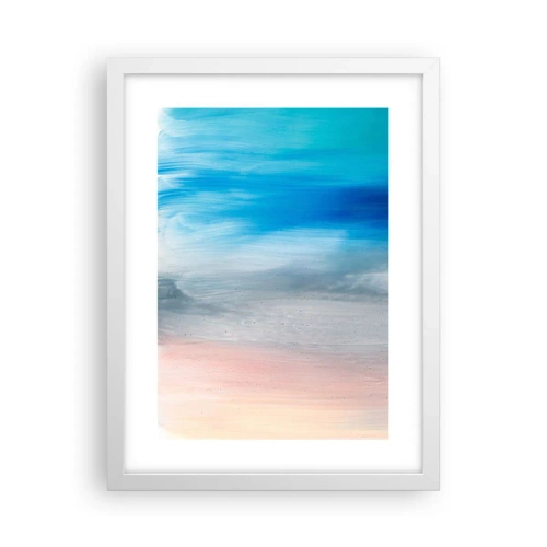 Affiche dans un cadre blanc - Poster - Éléments : air - 30x40 cm