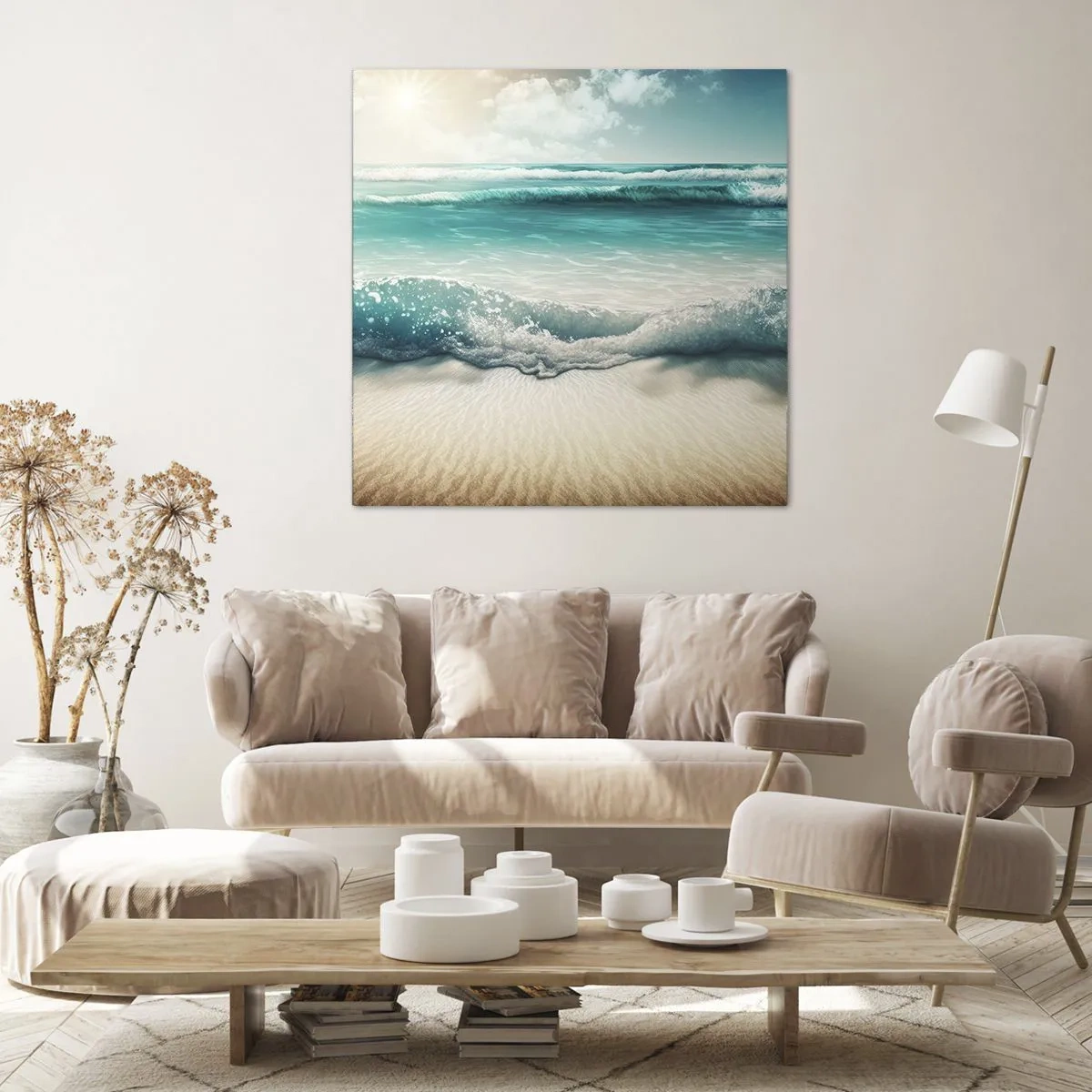 Impression sur toile - Image sur toile - La paix de l'océan - 70x70 cm