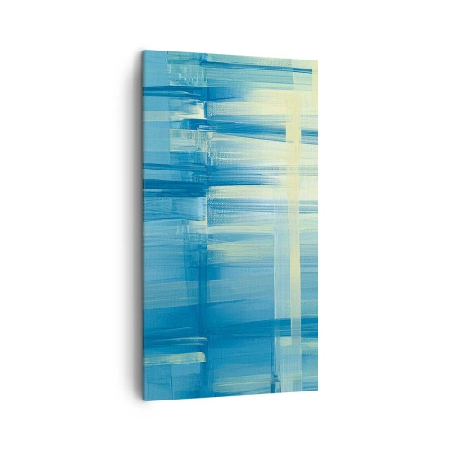 Impression sur toile - Image sur toile - Composition en turquoise - 45x80 cm
