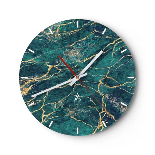 Horloge murale - Pendule murale - Mine d'or - 40x40 cm