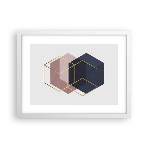 Affiche dans un cadre blanc - Poster - Le pouvoir de la simplicité - 40x30 cm