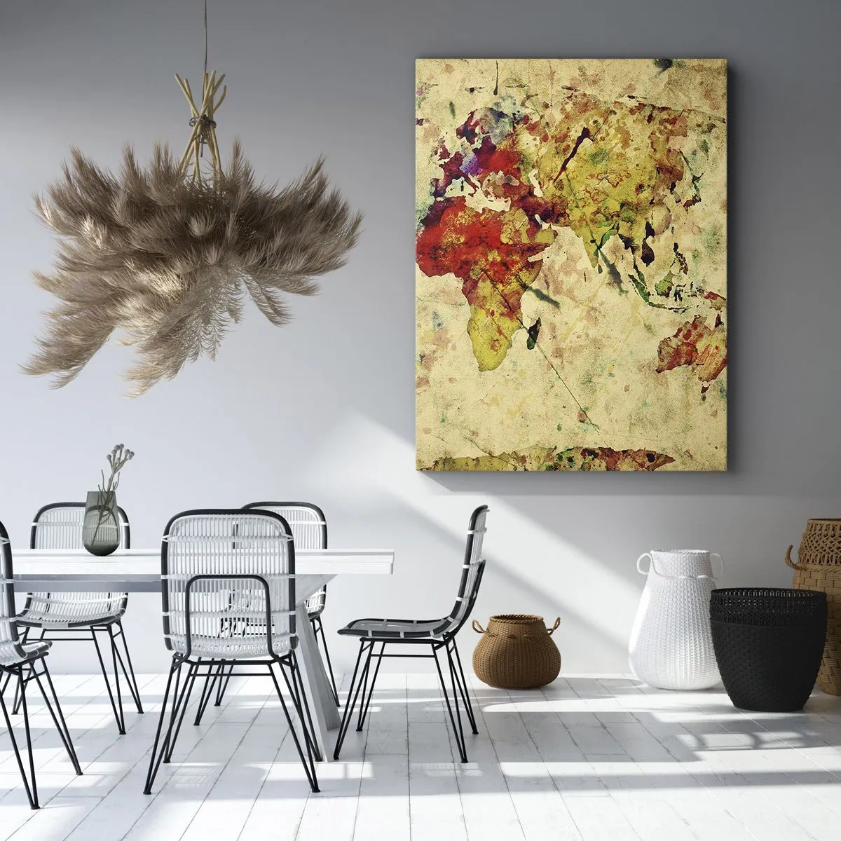 Impression sur toile - Image sur toile - La vie comme du papier carte coloré - 45x80 cm