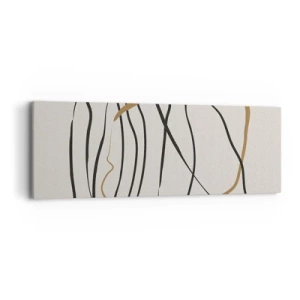 Impression sur toile - Image sur toile - Composition – danse en boucle - 90x30 cm