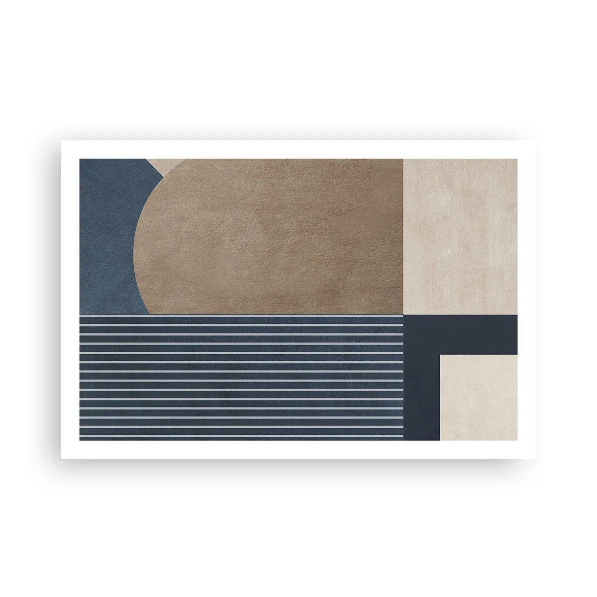 Affiche - Poster - Composition simple et en rondeur - 91x61 cm