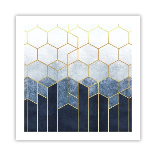 Affiche - Poster - Composition en rythme syncopé - 50x50 cm