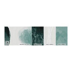 Échantillon de Papier Peint Autocollant Deluxe Sticker - Rencontre avec le brouillard - Moderne, Minimaliste, Abstraction - 100x30 cm