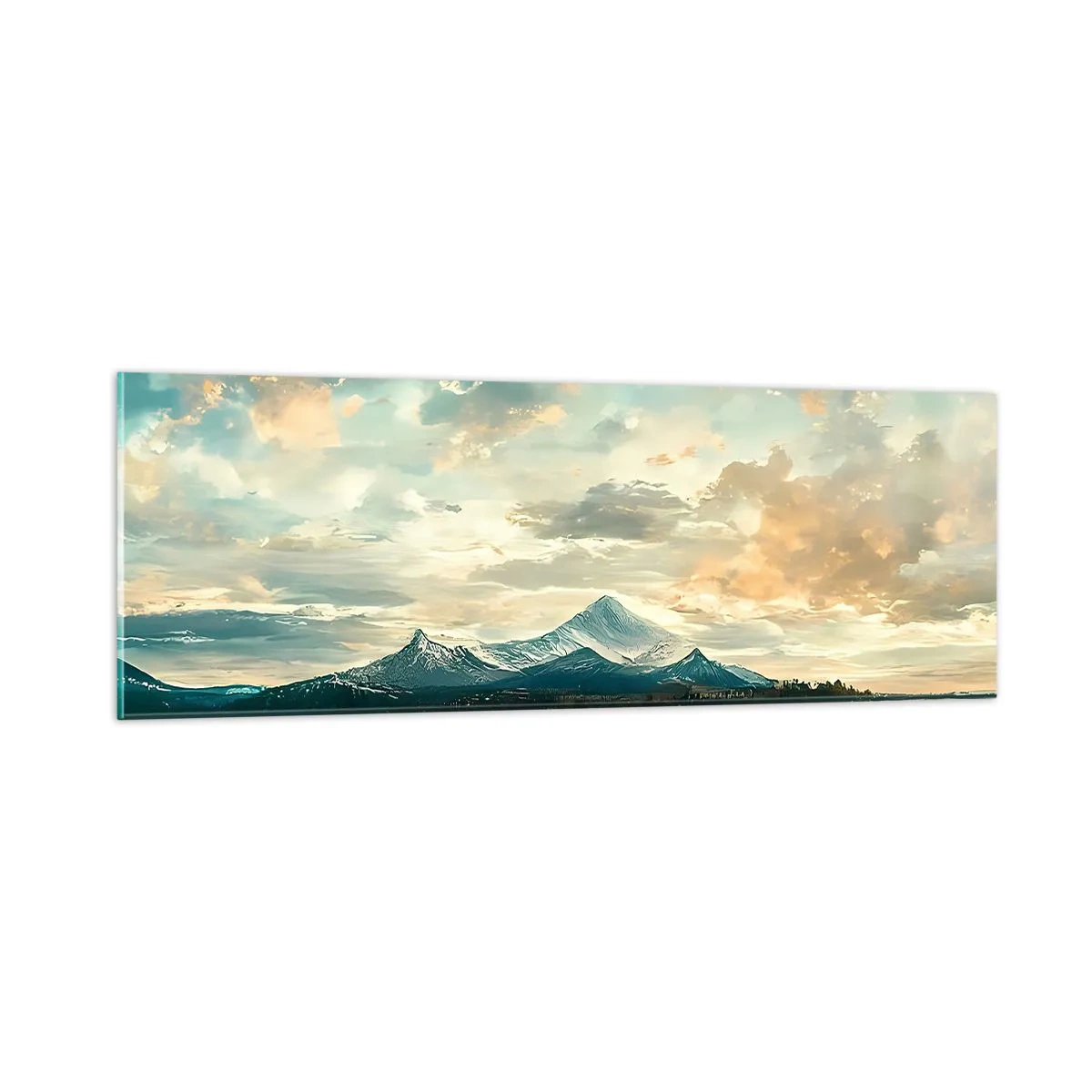 Impression sur verre - Image sur verre - Sous la protection du ciel - 90x30 cm