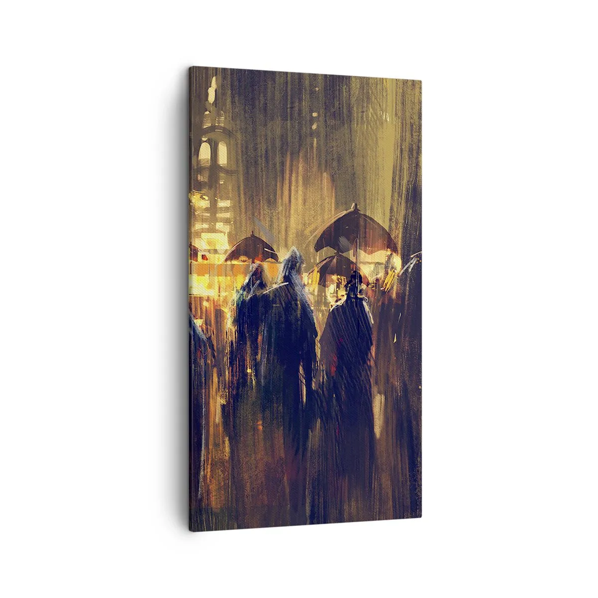 Impression sur toile - Image sur toile - Adeptes de la pluie - 45x80 cm