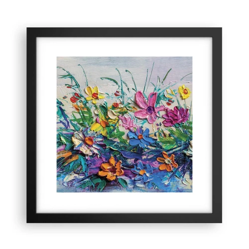 Affiche dans un cadre noir - Poster - Absolument pas une nature morte - 30x30 cm