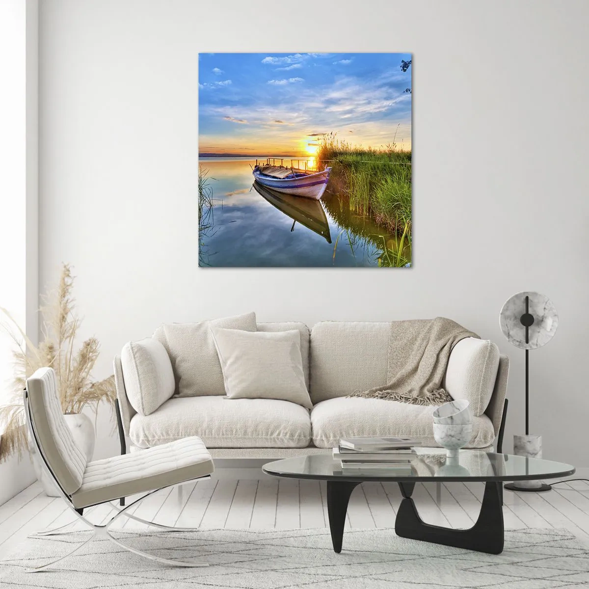 Impression sur verre - Image sur verre - La crique où les rêves deviennent réalité - 40x40 cm