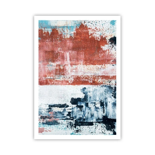 Affiche - Poster - Moitié-moitié abstrait - 70x100 cm