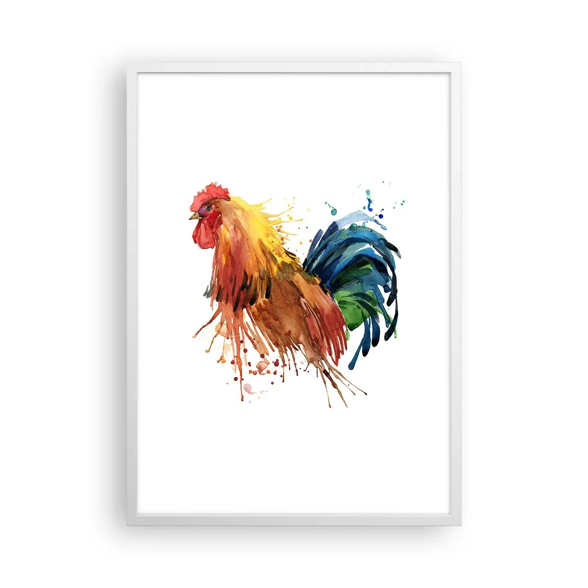 Affiche dans un cadre blanc - Poster - Robe royale, fierté royale - 50x70 cm