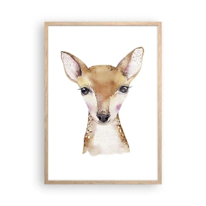 Affiche dans un chêne clair - Poster - L'innocence de la nature - 50x70 cm