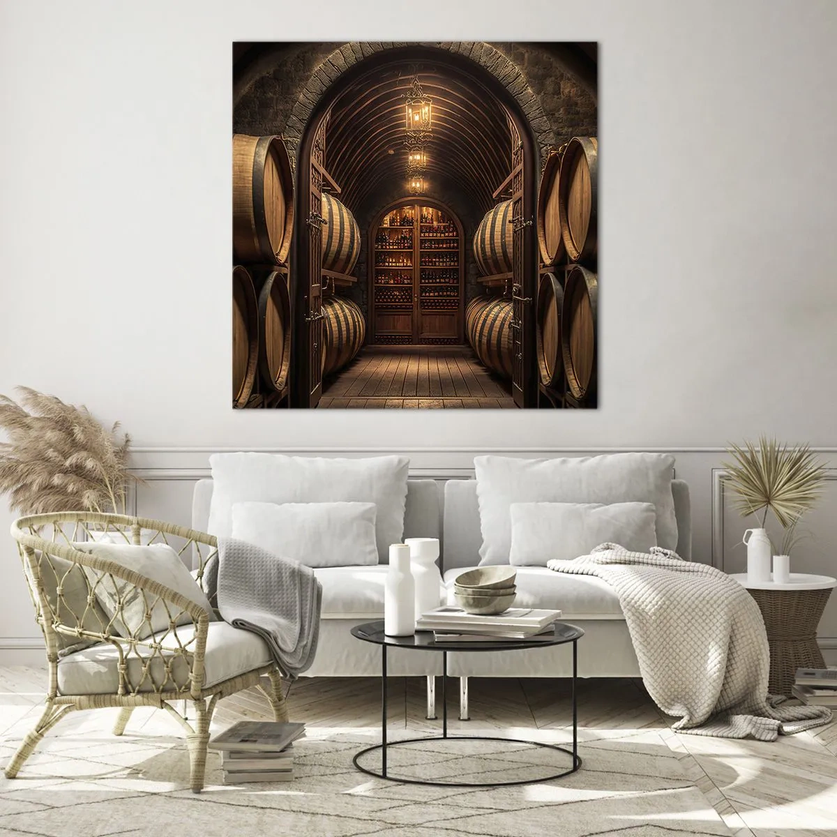 Impression sur verre - Image sur verre - Cave climatisée - 30x30 cm