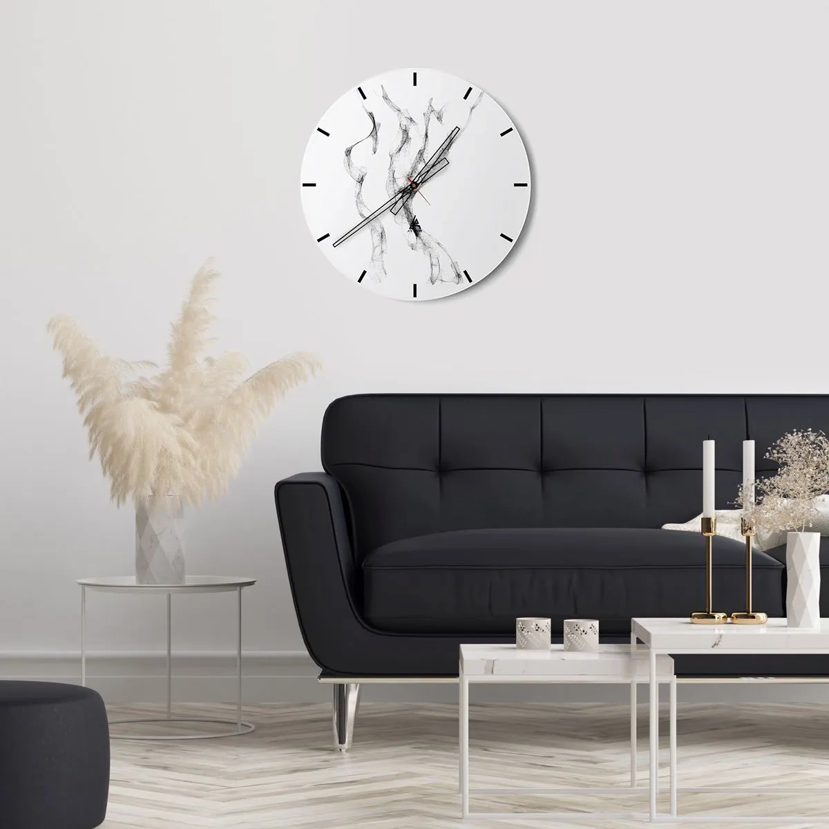 Horloge murale - Pendule murale - Belle et forte - 40x40 cm