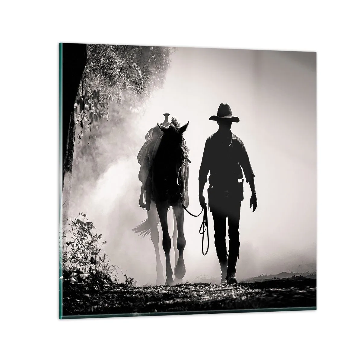 Impression sur verre - Image sur verre - Matinée texane - 60x60 cm