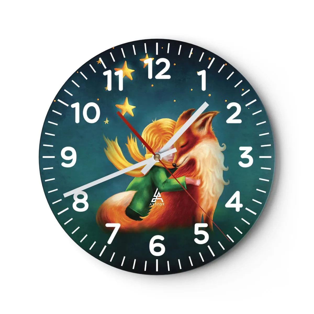 Horloge murale - Pendule murale - Petit Prince - 30x30 cm