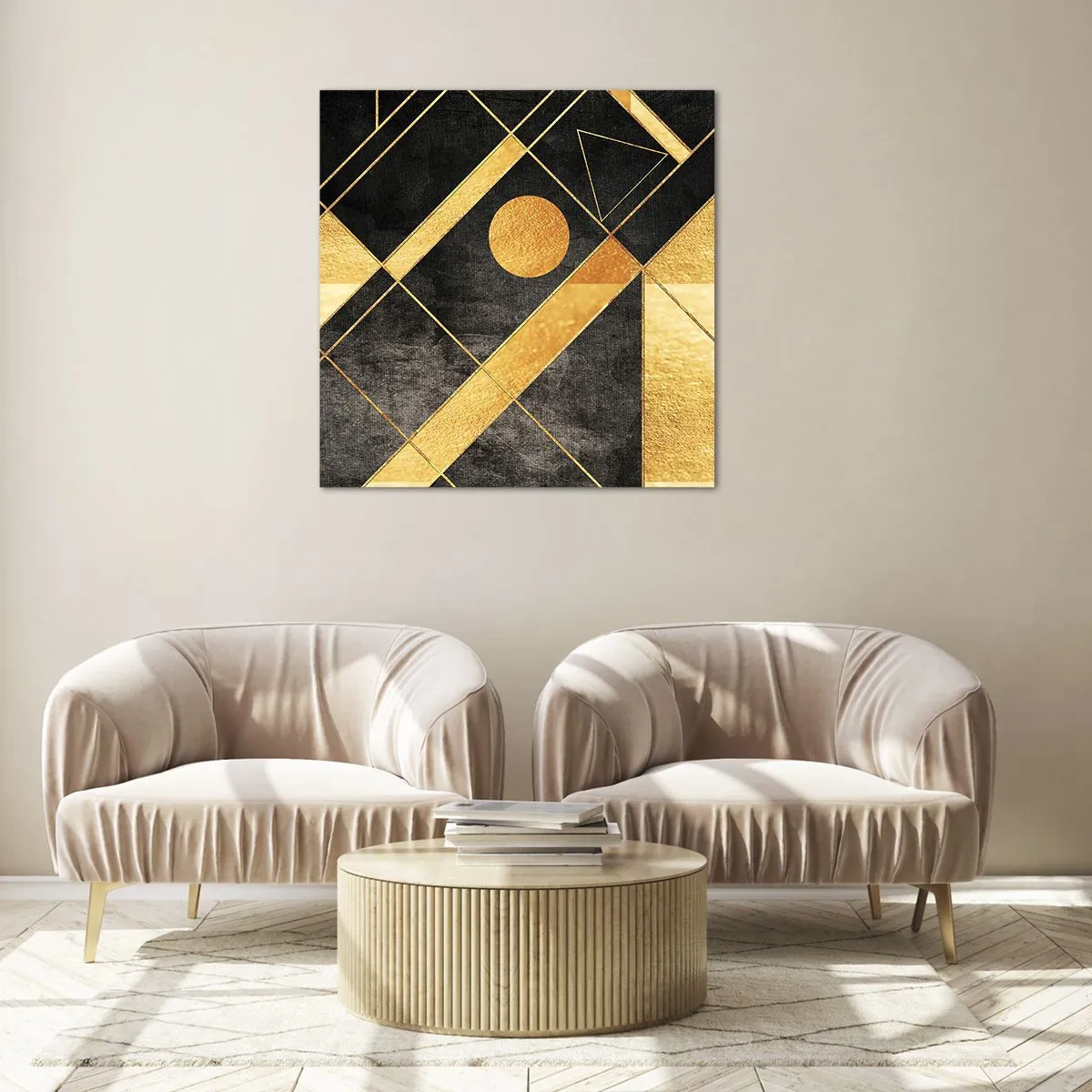 Impression sur verre - Image sur verre - Soleil du désert - 70x70 cm