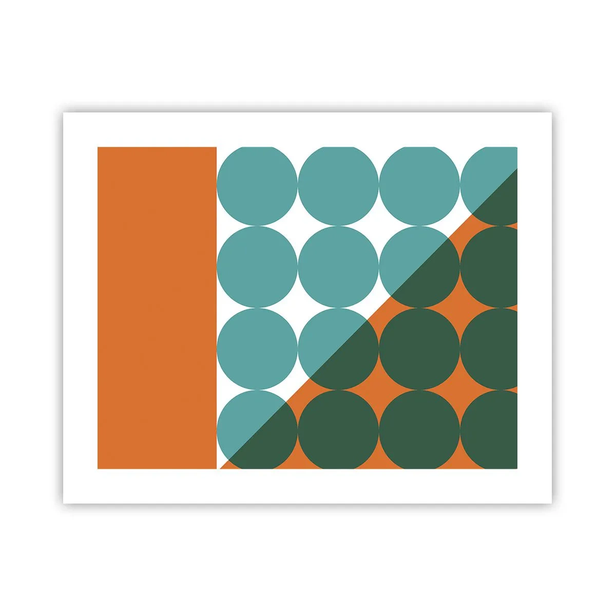 Affiche - Poster - En haut et en diagonale - 50x40 cm