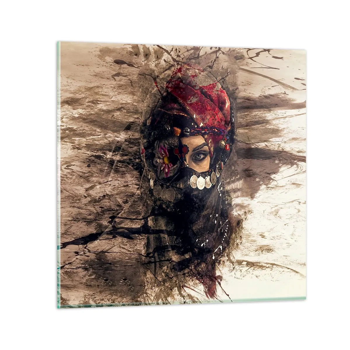 Impression sur verre - Image sur verre - Inquiétant, c'est le moins qu'on puisse dire - 40x40 cm