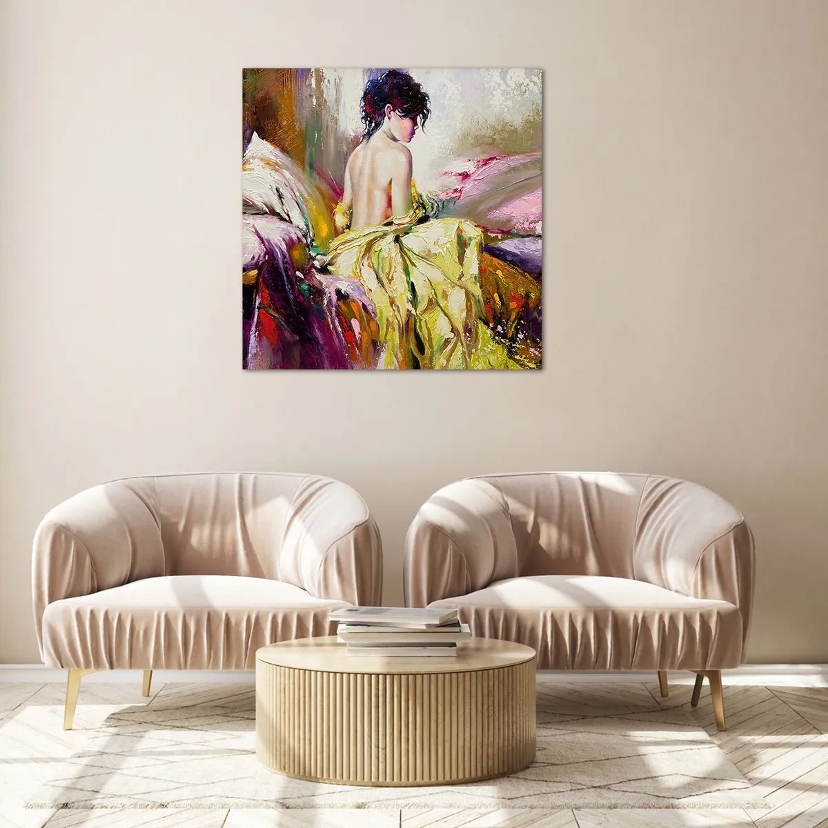 Impression sur verre - Image sur verre - Entre les lèvres et le bord de la tasse - 50x50 cm