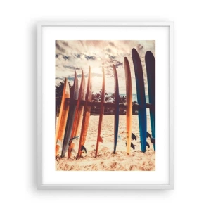 Affiche dans un cadre blanc - Poster - Bonne nuit, à demain - 40x50 cm