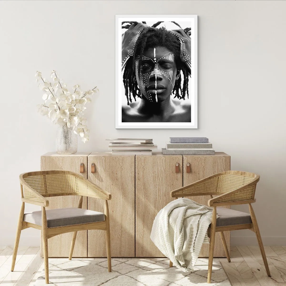 Affiche dans un cadre blanc - Poster - Où êtes-vous? - 30x40 cm