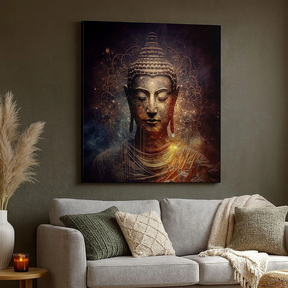 Impression sur toile - Image sur toile - Équilibre spirituel - 30x30 cm