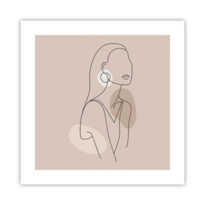 Affiche - Poster - Icone féminin - 40x40 cm