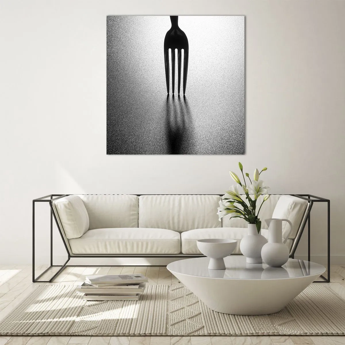 Impression sur verre - Image sur verre - Lumière et ombre - 40x40 cm