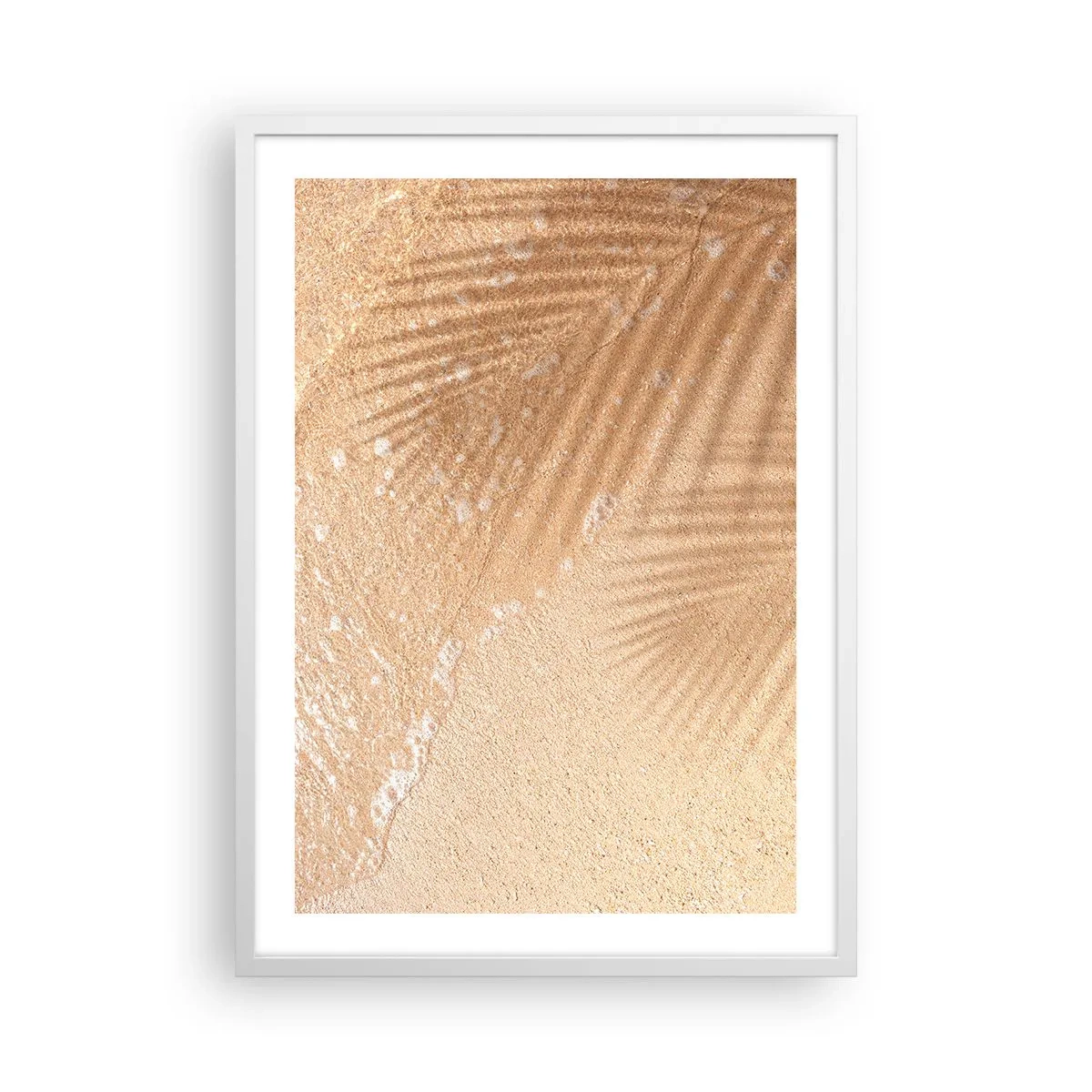 Affiche dans un cadre blanc - Poster - Ombre d'un été chaud - 50x70 cm