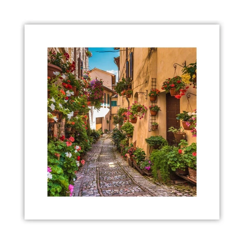 Affiche - Poster - Ruelle italienne - 30x30 cm