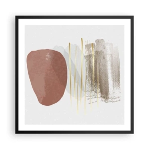 Affiche dans un cadre noir - Poster - Colonnade abstraite - 60x60 cm