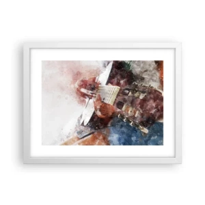 Affiche dans un cadre blanc - Poster - Et qu'en pensez-vous ? - 40x30 cm