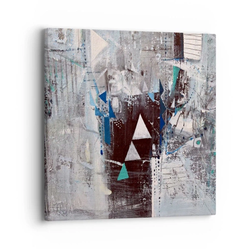 Impression sur toile - Image sur toile - Ordre prioritaire des triangles - 40x40 cm