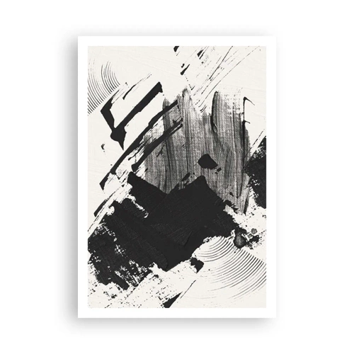 Affiche - Poster - Abstraction – expression du noir - 70x100 cm