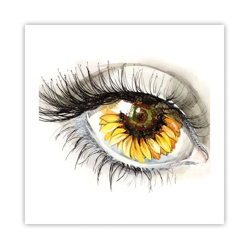 Affiche - Poster - Un look aussi chaud que l'été - 50x50 cm