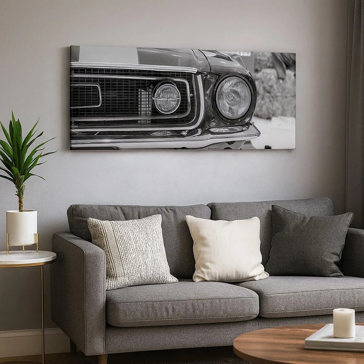 Impression sur toile - Image sur toile - Conduire dur - 100x40 cm