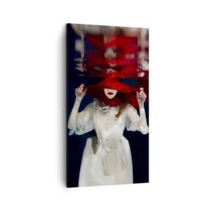 Impression sur toile - Image sur toile - Femme mystérieuse - 45x80 cm